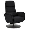RELAXSESSEL in Leder Schwarz  - Schwarz, Design, Leder/Metall (76/108/86cm) - Dieter Knoll