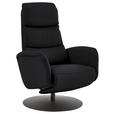 RELAXSESSEL in Leder Schwarz  - Schwarz, Design, Leder/Metall (76/108/86cm) - Dieter Knoll