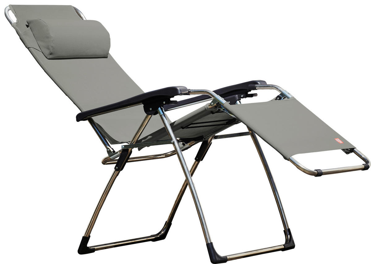 GARTEN-RELAXSESSEL  - Schwarz/Alufarben, Design, Kunststoff (82/118/67cm) - FIAM