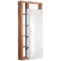 ORMAR ZA PREDSOBLJE  hrast wotan, bela visoki sjaj  - hrast wotan/bela visoki sjaj, Osnovno, pločasti materijal (91/201/30cm) - Ti'me