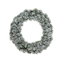 KRANZ - Grün, Basics, Kunststoff/Metall (50/13cm) - X-Mas