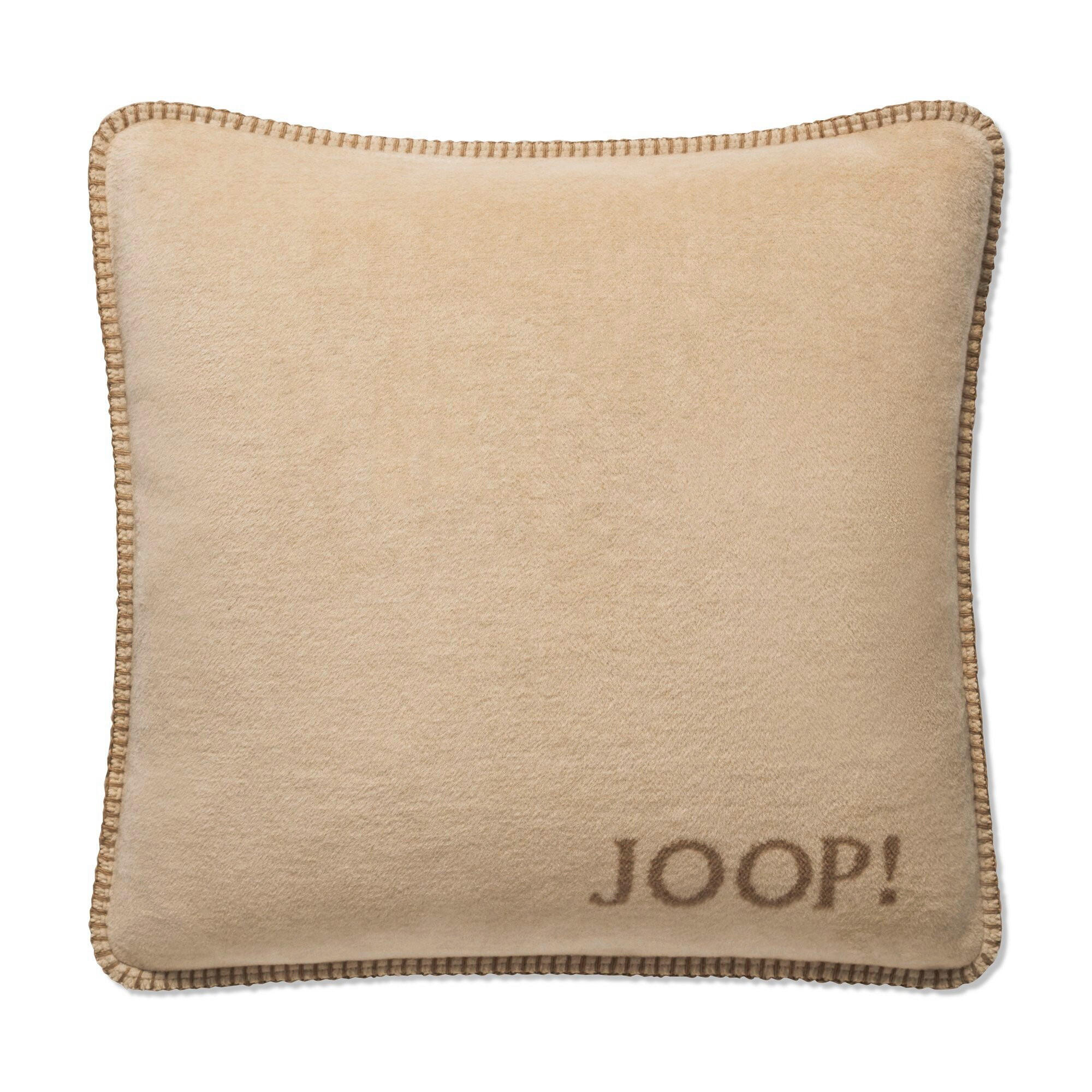 KISSENHÜLLE Uni Doubleface 50/50 cm  - Haselnussfarben/Braun, Design, Textil (50/50cm) - Joop!