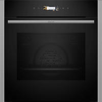 EINBAUBACKOFEN B24CR71N0  - Edelstahlfarben/Schwarz, Basics, Metall (59,5/59,6/54,8cm) - Neff