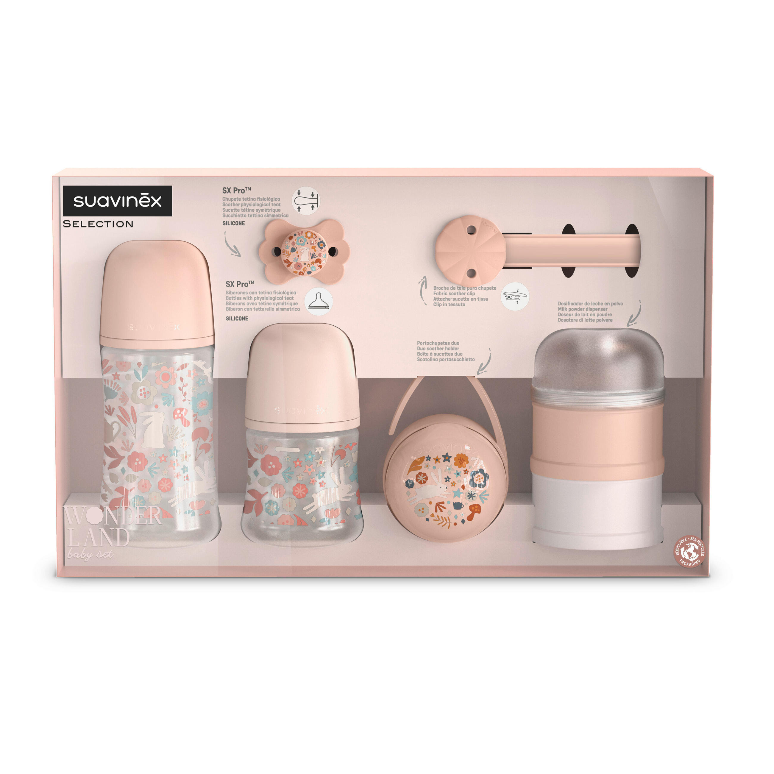 BABYGESCHENKSET - Hellrosa, Basics, Kunststoff (44/22/8cm)