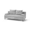 SCHLAFSOFA ROXY in Flachgewebe Grau  - Schwarz/Grau, Design, Textil/Metall (200/96/93cm) - MID.YOU