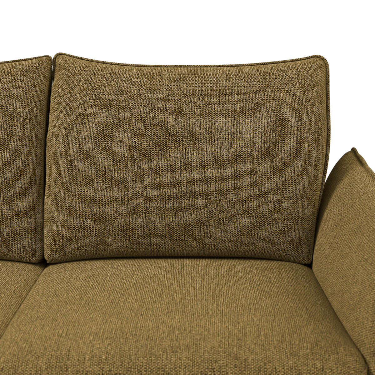 RÉCAMIERE Chenille Senfgelb  - Senfgelb/Schwarz, Konventionell, Textil/Metall (206/90/92cm) - Elegando