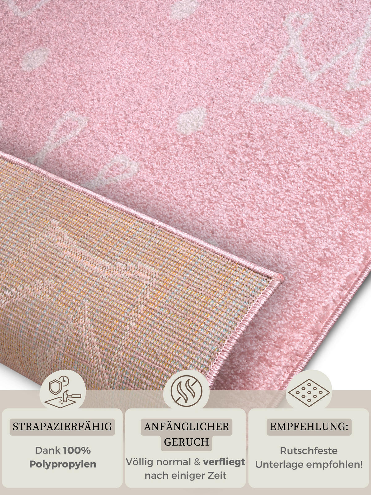 KINDERTEPPICH 160/235 cm Adventures  - Hellrosa, Design, Kunststoff/Textil (160/235cm)