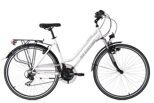 TREKKINGRAD 28 Zoll Damen  - Weiß, Basics, Metall (180/70/80cm) - Atrigo