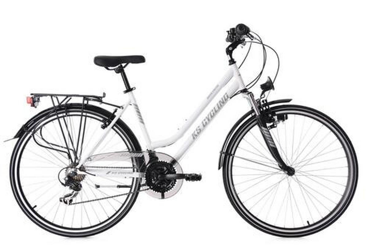 TREKKINGRAD 28 Zoll Damen  - Weiß, Basics, Metall (180/70/80cm) - Da Capo