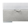 BOXBETT 140/200 cm in Ecru - Chromfarben/Ecru, KONVENTIONELL, Kunststoff/Textil (140/200cm) - Carryhome