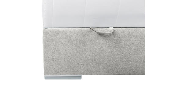 BOXBETT 140/200 cm in Ecru - Chromfarben/Ecru, KONVENTIONELL, Kunststoff/Textil (140/200cm) - Carryhome