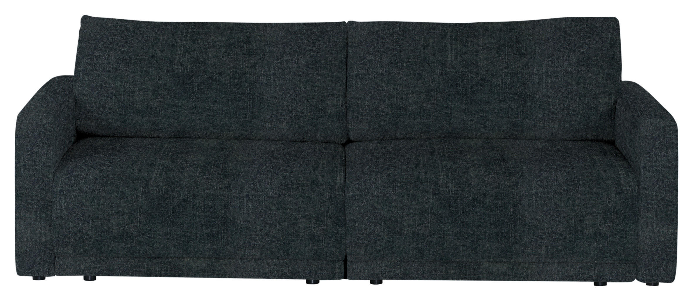 2,5-SITZER in Velours Anthrazit  - Anthrazit/Schwarz, Design, Kunststoff/Textil (240/70/125cm) - Xora