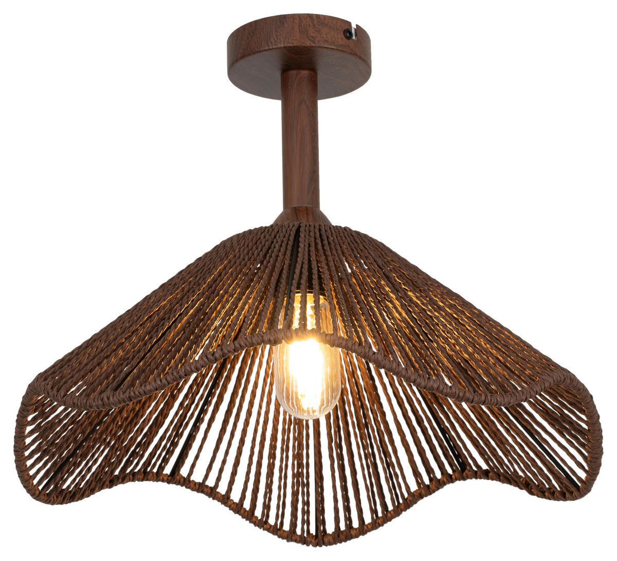 DECKENLEUCHTE  40/31 cm    - Braun, Design, Papier/Metall (40/31cm) - Collet's Monde