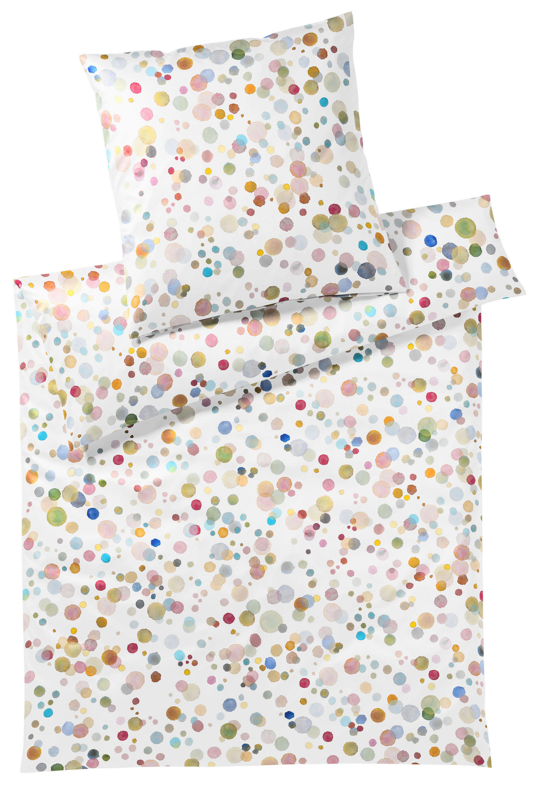 BETTWÄSCHESET Makosatin 160/210 cm  70 cm/50 cm  - Weiss, Design, Naturmaterialien/Textil (160/210cm) - Elegante