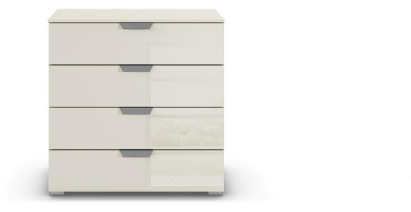 KOMMODE  in 80/81/42 cm  - Chromfarben/Champagner, Design, Glas/Holzwerkstoff (80/81/42cm) - Carryhome