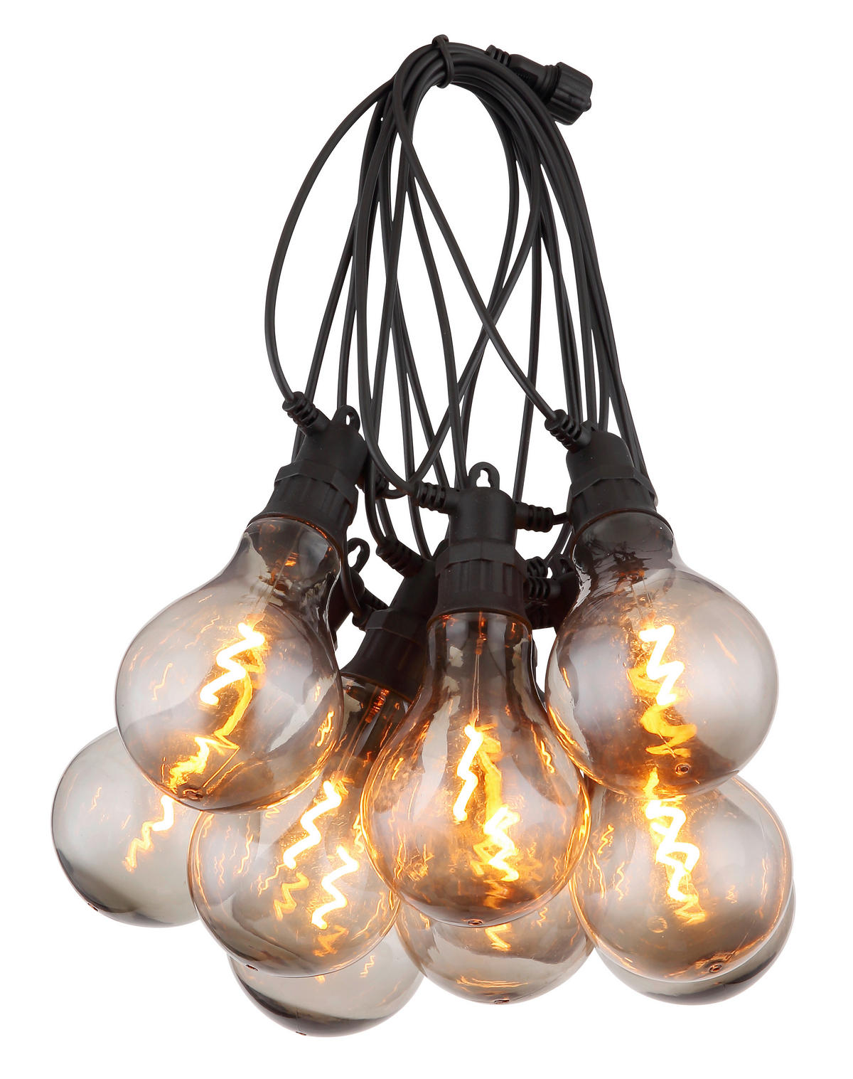 LJUSSLINGA  - svart, Basics, plast (750/8/12cm) - Globo