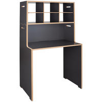 SCHREIBTISCH 76/50/145,3 cm  in Buchefarben, Anthrazit  - Anthrazit/Buchefarben, MODERN, Holzwerkstoff (76/50/145,3cm) - Tojo