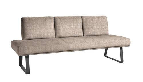 SITZBANK 209/92/78 cm  in Orange, Schwarz  - Schwarz/Orange, Design, Textil/Metall (209/92/78cm) - Dieter Knoll