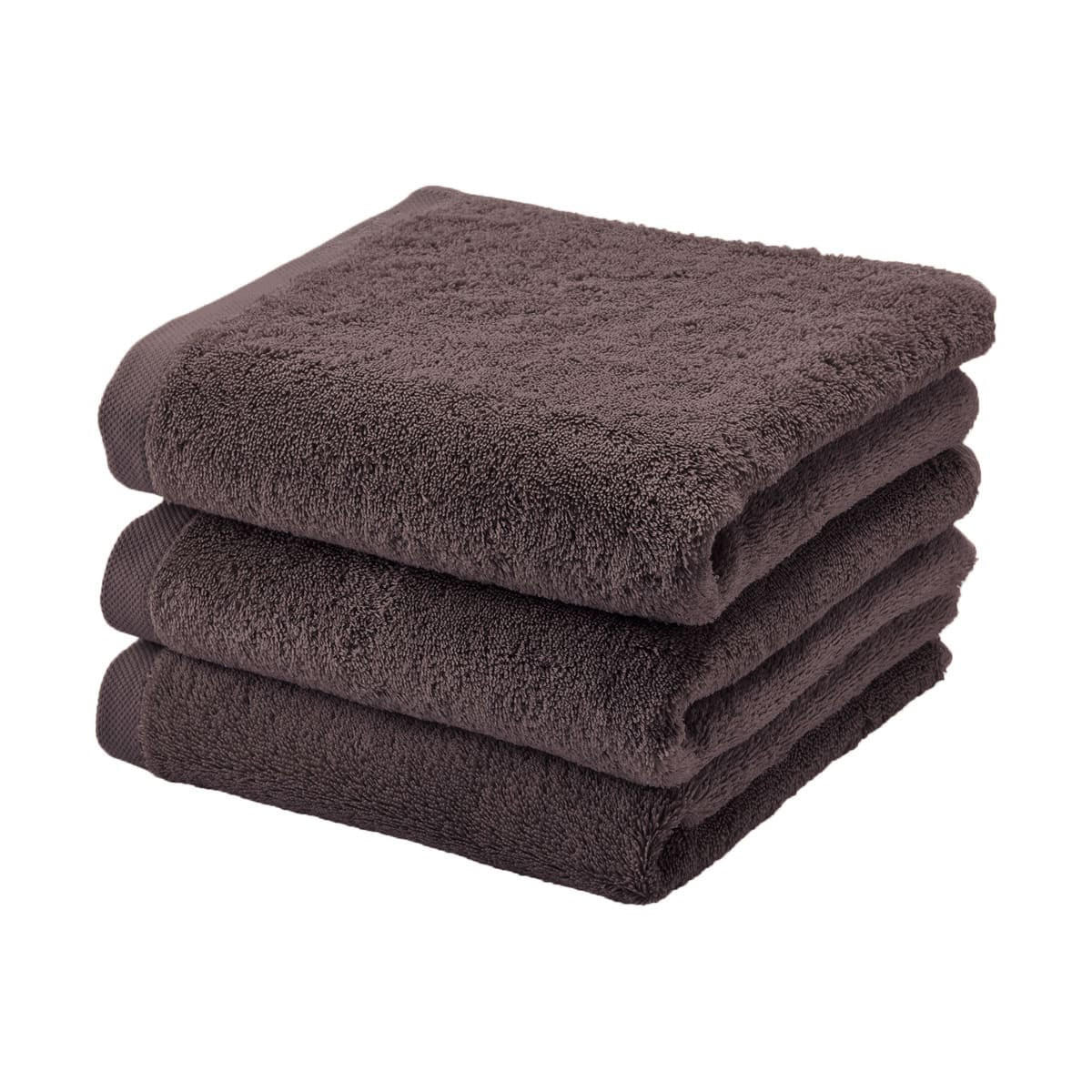HANDTUCH London Aubergine  - Aubergine, Basics, Textil (55/100cm) - Aquanova