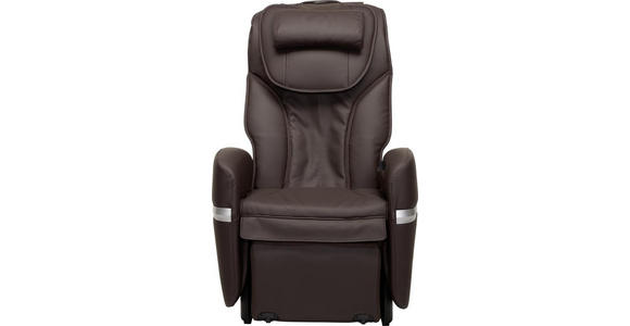 MASSAGESESSEL in Braun  - Schwarz/Braun, Design, Leder (75/90-116/110-182cm) - Cantus