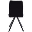 STUHL  in Eisen Flachgewebe Metall, Textil  - Anthrazit/Schwarz, Design, Textil/Metall (48/93/60cm) - Cantus
