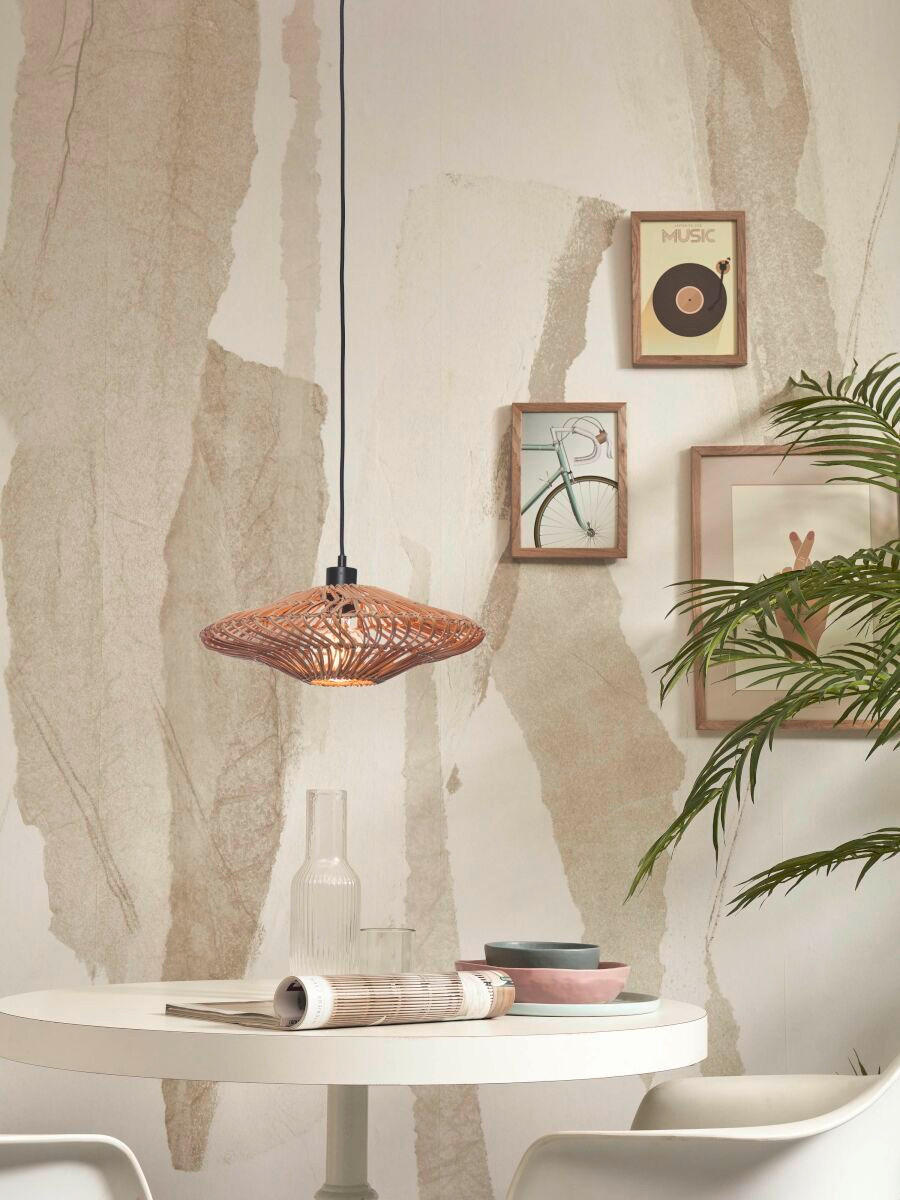 HÄNGELEUCHTE GOOD&MOJO 40/12 cm - Naturfarben, Trend, Naturmaterialien (40/12cm) - Good & Mojo