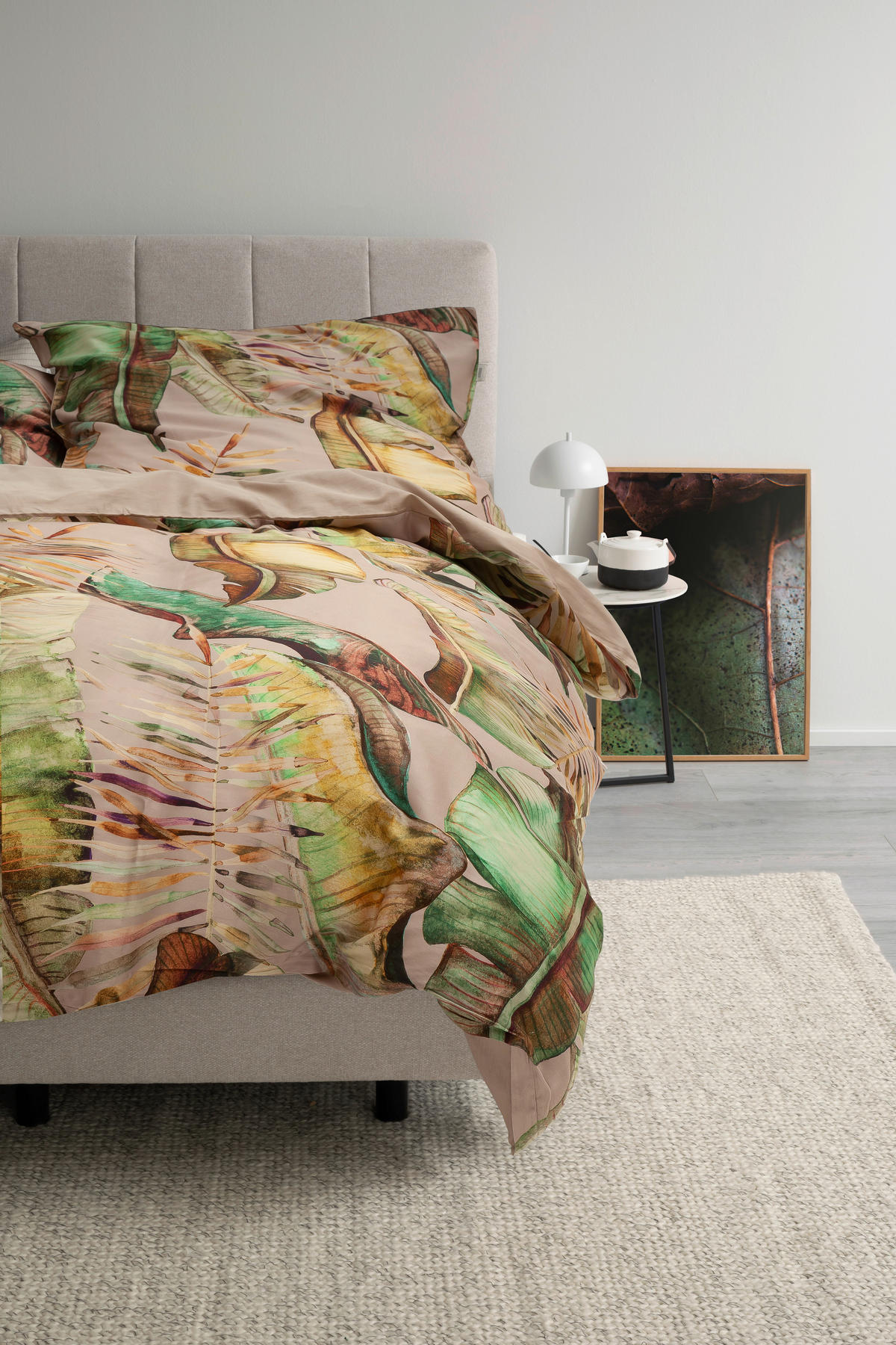 WENDEBETTWÄSCHE SW-JungleMood Satin 135/200 cm  - Sandfarben/Beige, Basics, Textil (135/200cm) - Schöner Wohnen