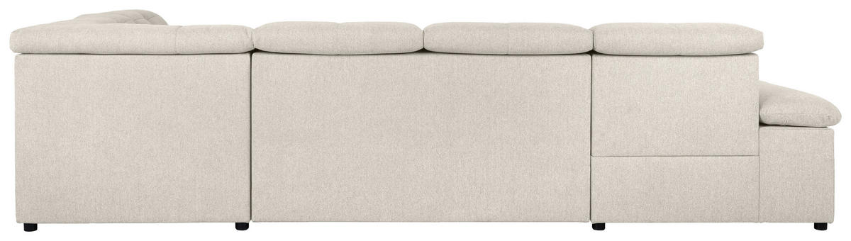 WOHNLANDSCHAFT in Beige  - Beige/Grau, Design, Textil/Metall (173/328/215cm) - MID.YOU