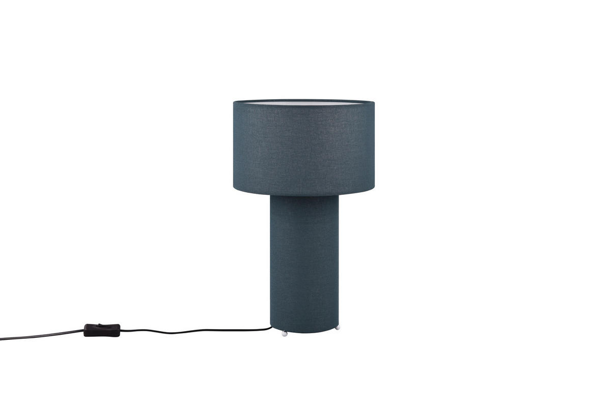 BORDSLAMPA 24/40 cm   - blå, Design, textil/plast (24/40cm) - Trio Leuchten