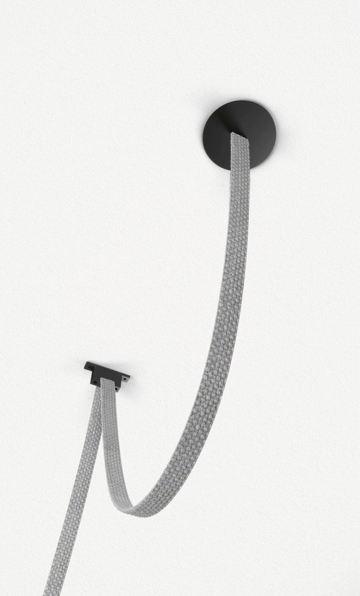 SEILSYSTEM-MONTAGESET ULine 8,5/2,7 cm   - Schwarz, Basics, Metall (8,5/2,7cm) - Paulmann