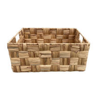 KOŠÍK DO REGÁLU, farba orecha baltimore - farba orecha baltimore, Natur, kov/prírodné materiály (45/33/20cm) - Landscape