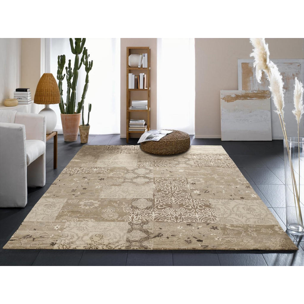 Thumbnail - Cazaris Orientteppich Emporium, Natur, Beige, Textil, Abstraktes, rechteckig, 140x200 cm, Care & Fair, für Fußbodenheizu...