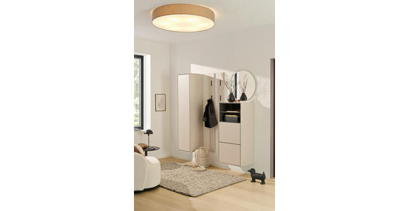 SCHUHSCHRANK RENO  in 55/118/41 cm  - Kaschmir, Design, Holzwerkstoff (55/118/41cm) - Voleo