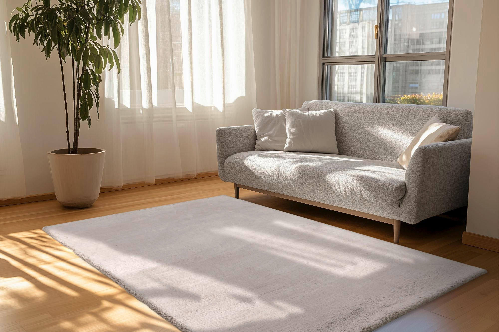 FLACHWEBETEPPICH 200/290 cm My Eternity Grau  - Grau, Design, Textil (200/290cm) - Obsession