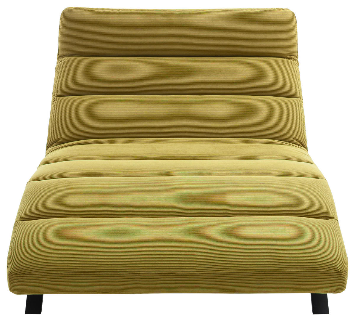 RELAXLIEGE Cord Hellgrün  - Schwarz/Hellgrün, Design, Textil/Metall (120/54-113/158-198cm) - Pure Home Lifestyle