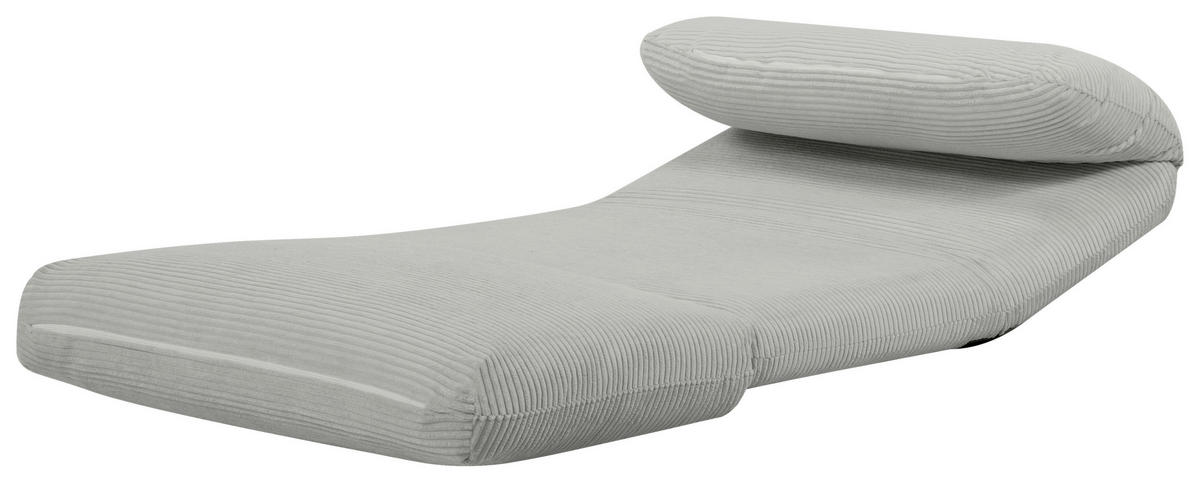 BÄDDFÅTÖLJ i manchester ljusgrå  - ljusgrå, Design, metall/textil (82/58/78cm) - Livetastic