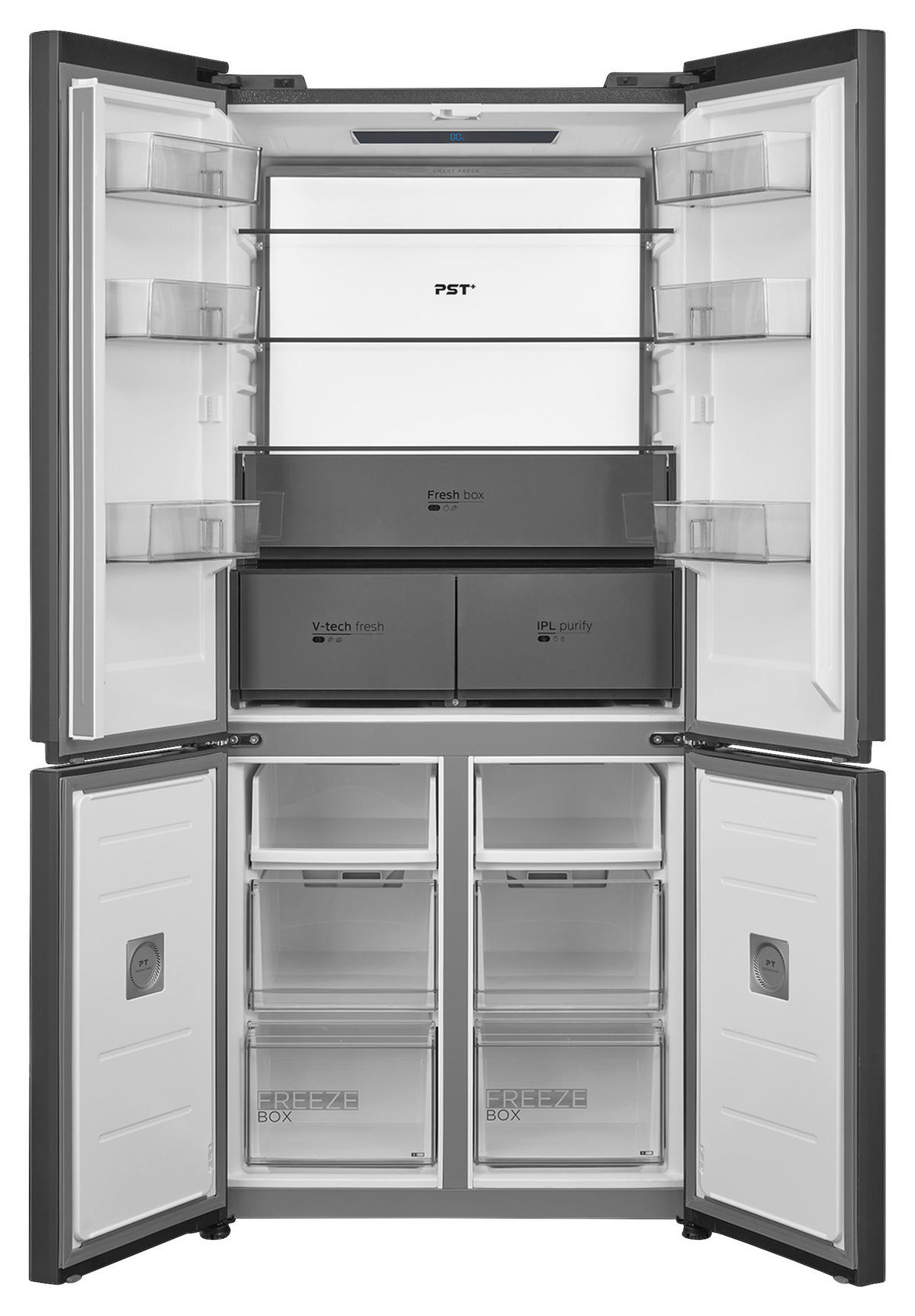 MULTIDÖRR MDRM706BIE70  - svart, Basics, metall/glas (83,3/191/60cm) - Midea