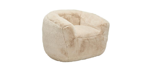 SESSEL in Teddystoff Creme  - Creme, KONVENTIONELL, Textil (115/80/110cm) - Carryhome