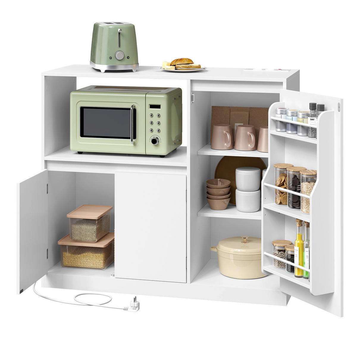 KOMMODE , 90/90/40 cm,  - Weiß, Trend, Holzwerkstoff (90/90/40cm) - Boxxx