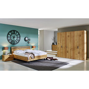 LOŽNICE, barvy dubu, šedá - šedá/barvy dubu, Design, dřevo/kompozitní dřevo (180/200cm) - Hülsta