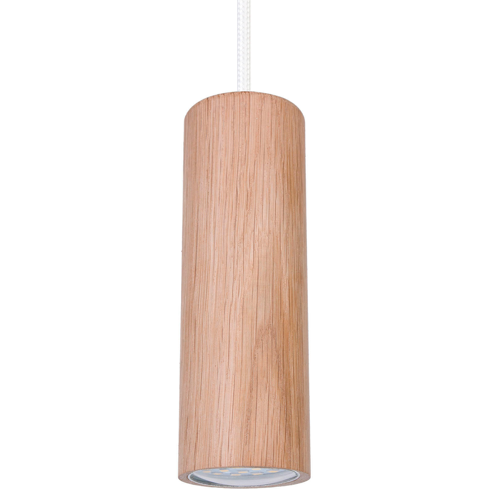 ZÁVĚSNÉ SVÍTIDLO, 37/140 cm  - bílá/barvy dubu, Natur, dřevo (37/140cm)