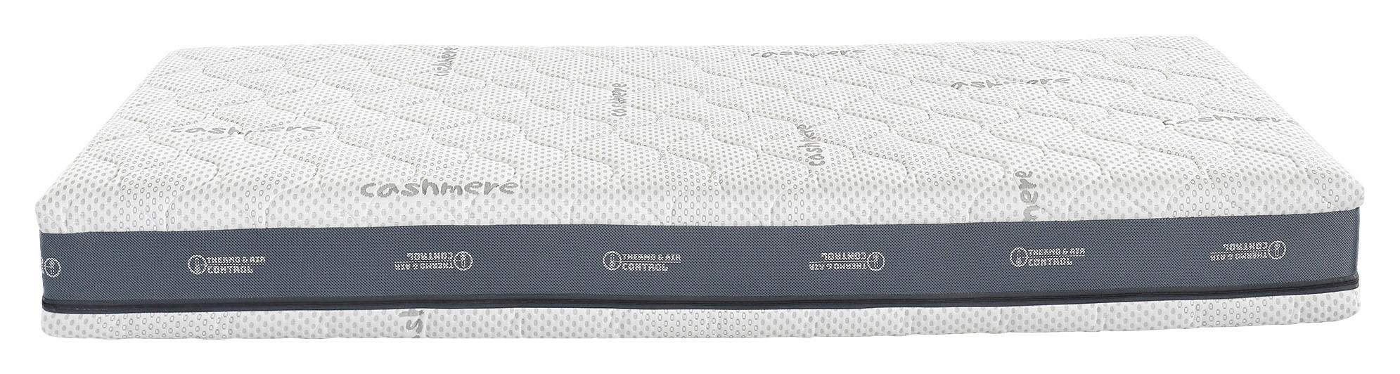 MATRACE Z GELOVÉ PĚNY, 90/200 cm - šedá/bílá, Konvenční, textil (90/200cm) - Swedish Line