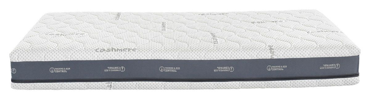 MATRACE Z GELOVÉ PĚNY, 90/200 cm - šedá/bílá, Konvenční, textil (90/200cm) - Swedish Line