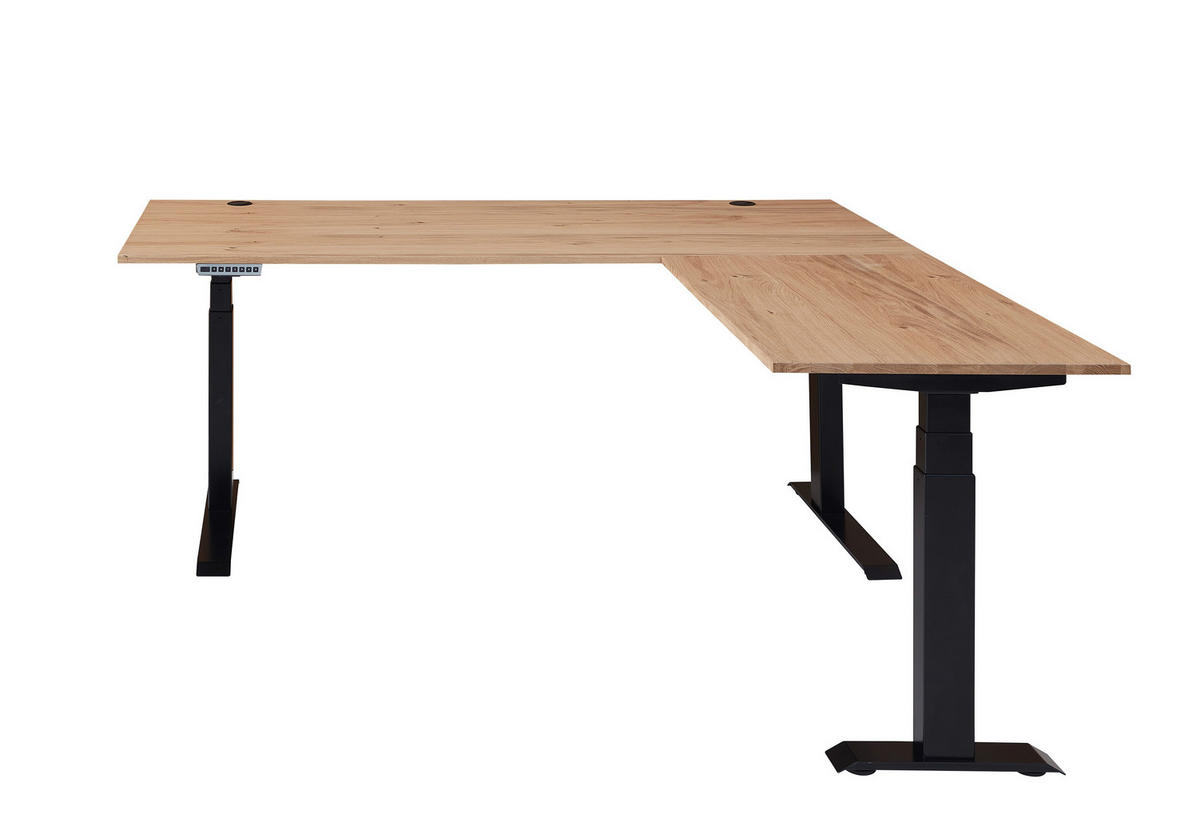 ECKSCHREIBTISCH 185/177/64-129 cm  in Eiche Artisan  - Eiche Artisan, Modern, Holzwerkstoff (185/177/64-129cm) - MID.YOU