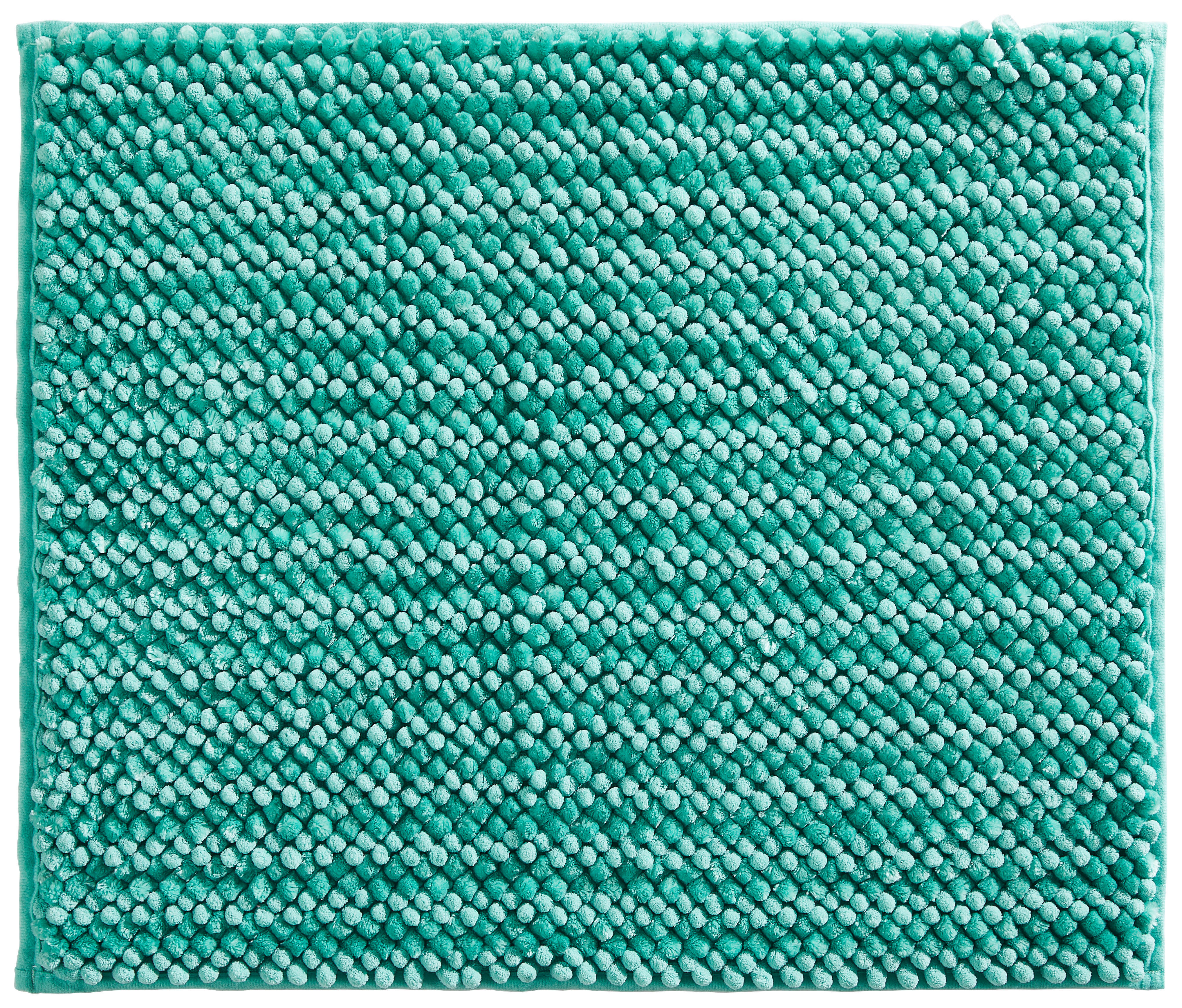 BADEMATTE Soft 60/50 cm  - Türkis, Trend, Kunststoff/Textil (60/50cm) - Esposa