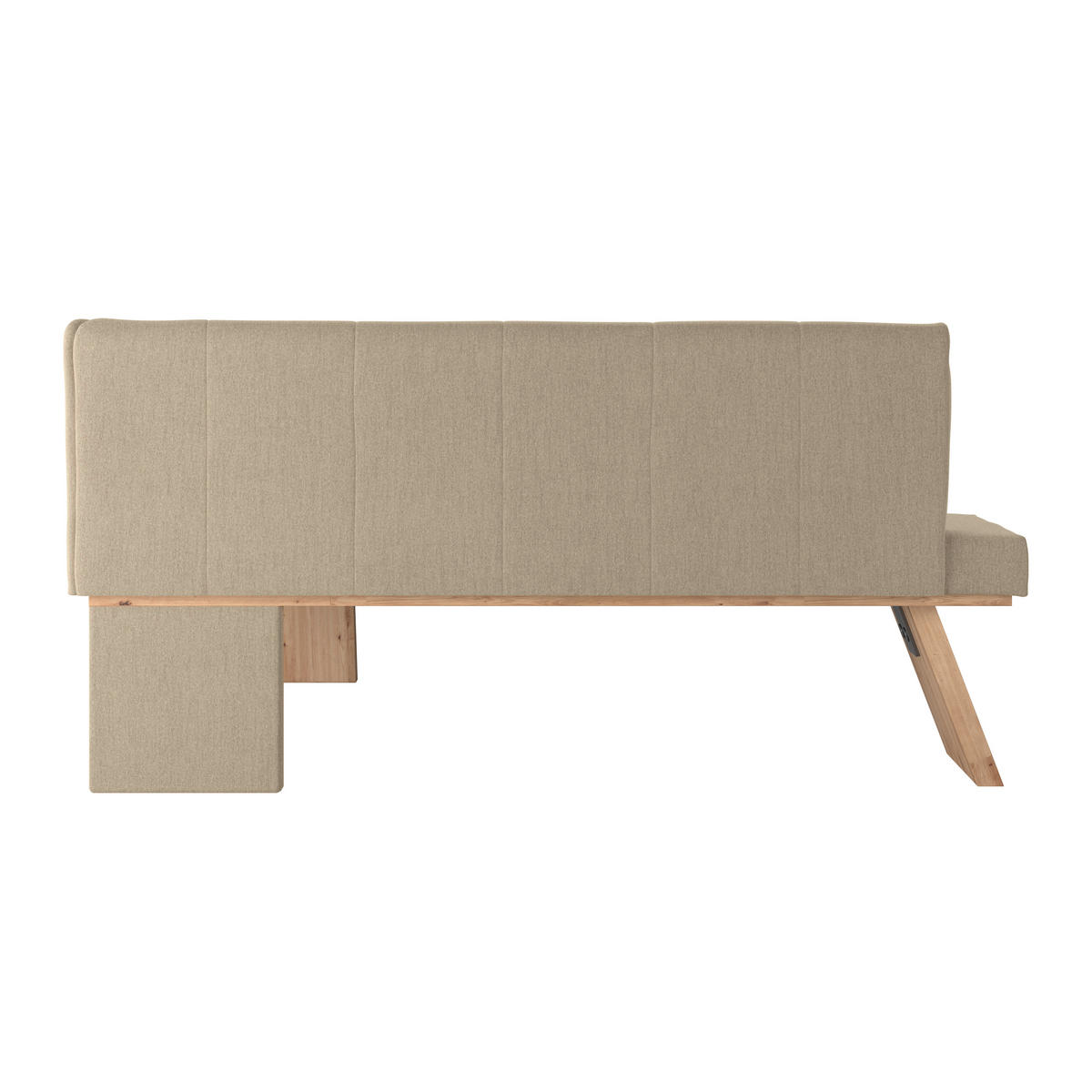 ECKBANK 185/150 cm Webstoff Beige   - Eichefarben/Beige, KONVENTIONELL, Textil (185/150cm) - Livetastic