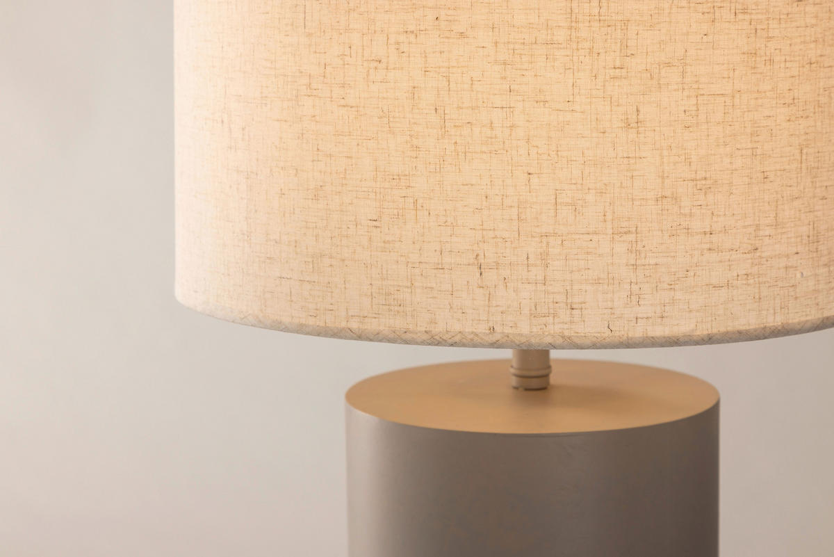 GOLVLAMPA  40/100/40 cm   - grå, Basics, textil (40/100/40cm) - P & B