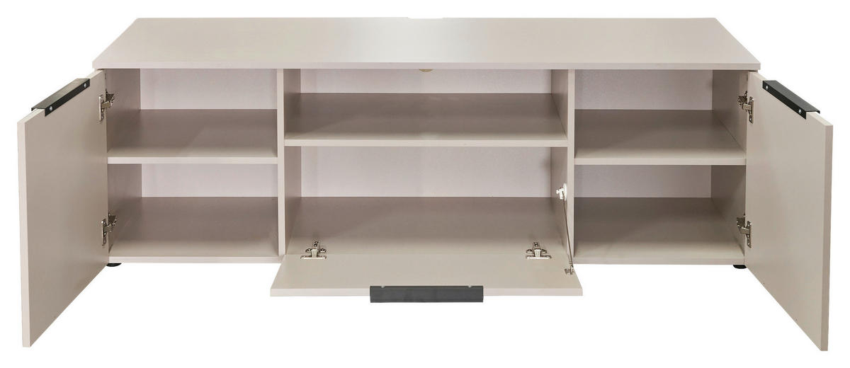 LOWBOARD  160/51,7/50 cm  Beimöbel erhältlich, stehend  - Kaschmir/Schwarz, KONVENTIONELL, Holzwerkstoff/Kunststoff (160/51,7/50cm) - Xora