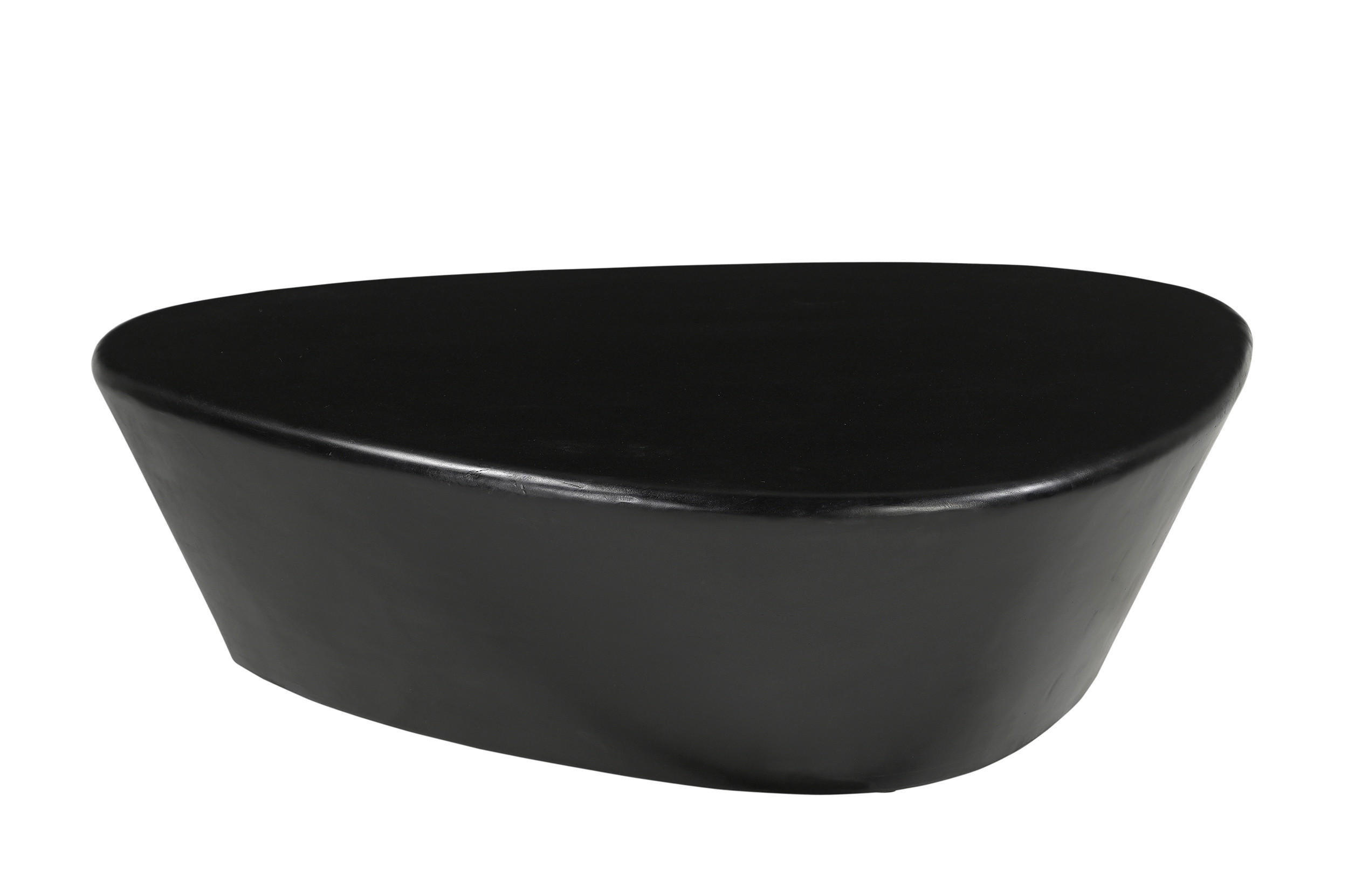 COUCHTISCH Mangoholz massiv 107/78/30 cm dreieckig Schwarz  - Schwarz, Design, Holz (107/78/30cm) - MID.YOU