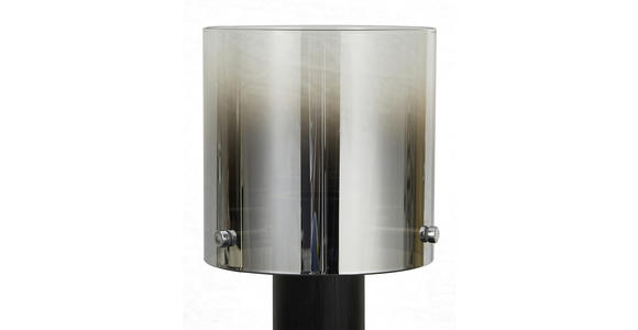 TISCHLEUCHTE Alesund 15/26 cm  - Dunkelgrau/Schwarz, Design, Glas/Metall (15/26cm) - Dieter Knoll